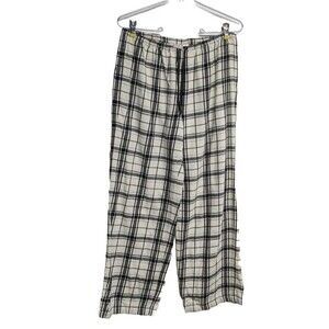 Victoria's Secret PJ Pants Small Sleepwear Loungewear Flannel Plaid Drawstring S